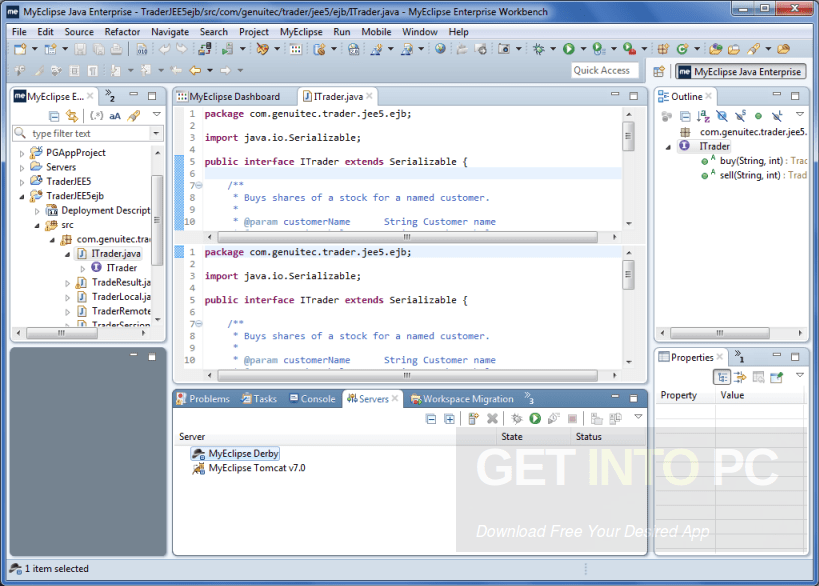 The essential tools for any java developer, including a java ide, a cvs client, xml editor and mylyn. MyEclipse 2015 Free Download