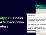 How To Use Whatsapp Business Api For Subscription Reminders