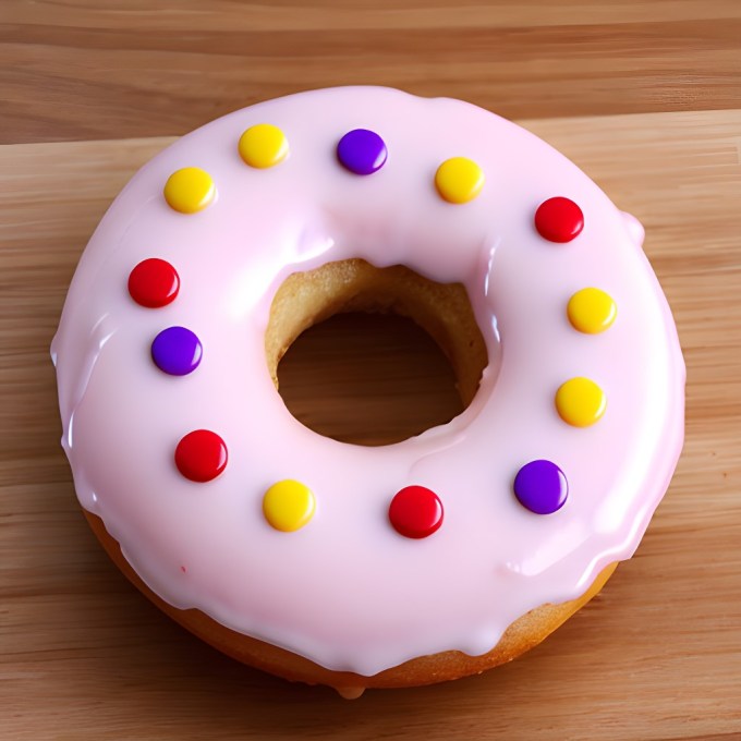 Image of a donut representing your reward for not thinking about what other people think of you