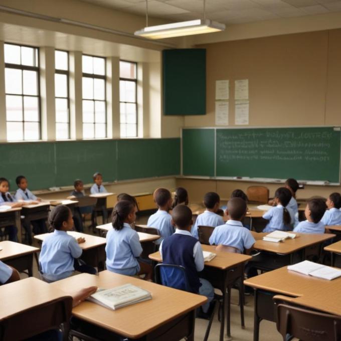 Image of students in a public education classroom