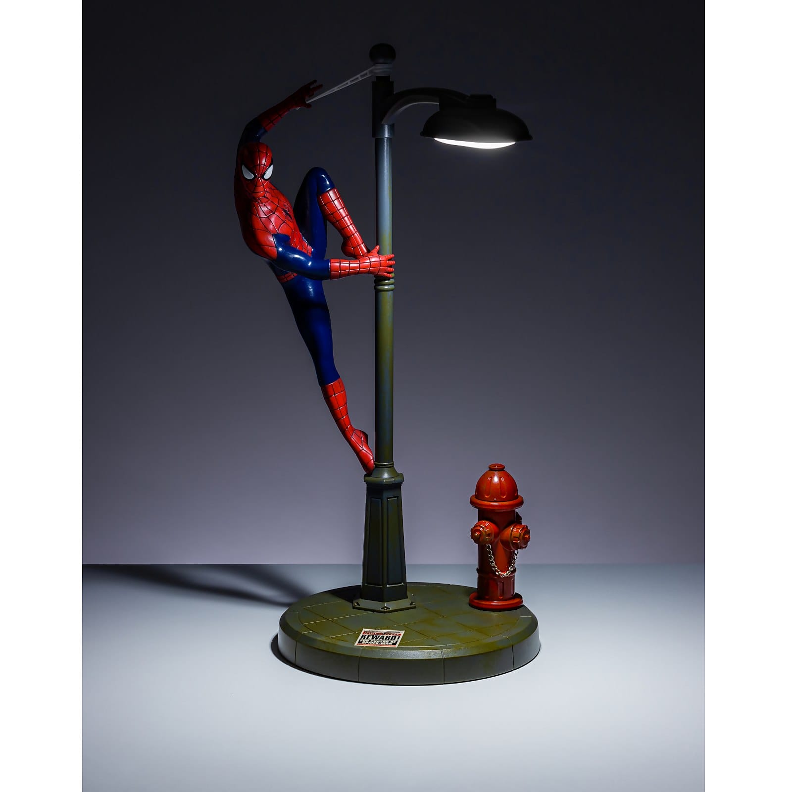 Marvel SpiderMan Lamp Post Desktop Light | Get Ready Comics