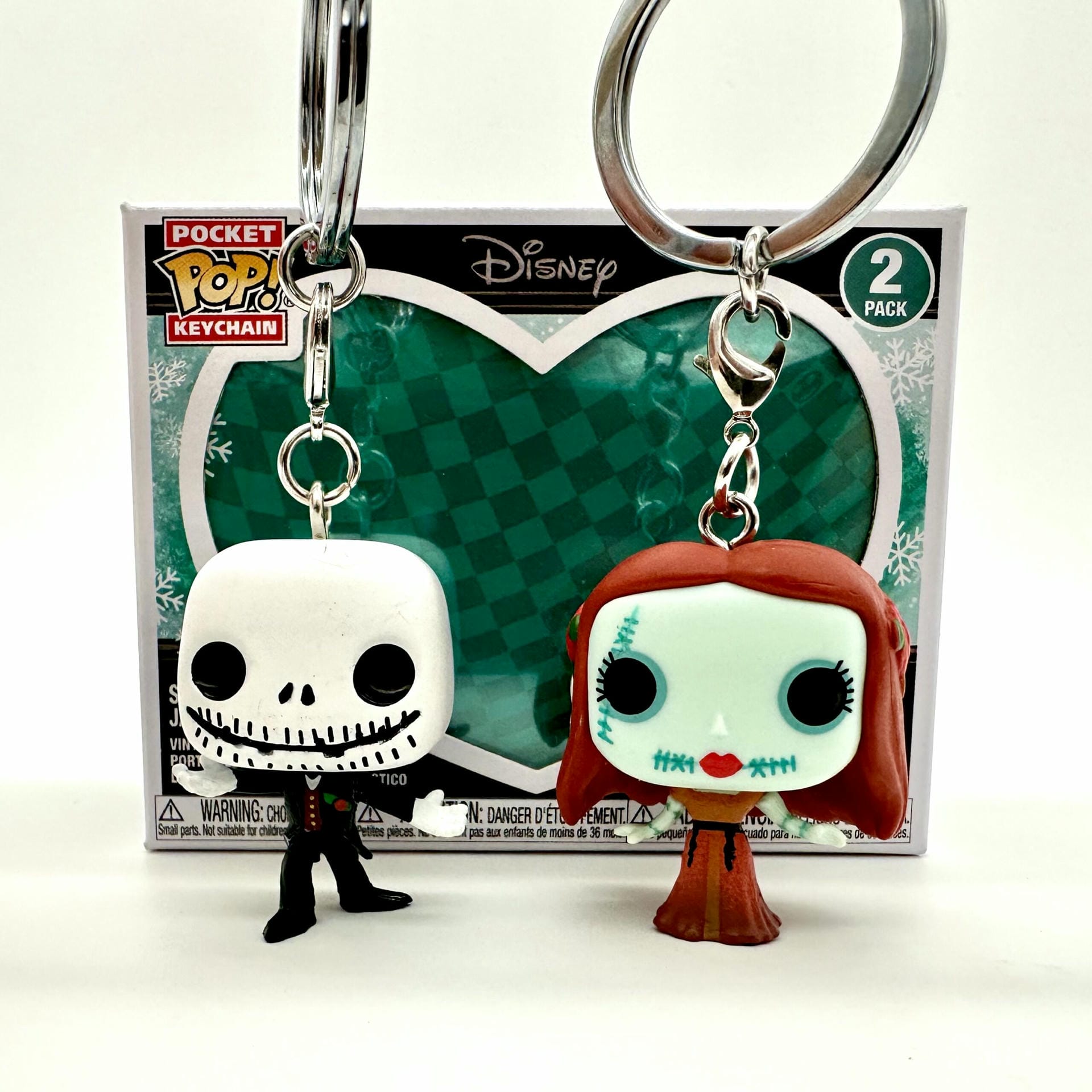 jack and sally funko pop keychain