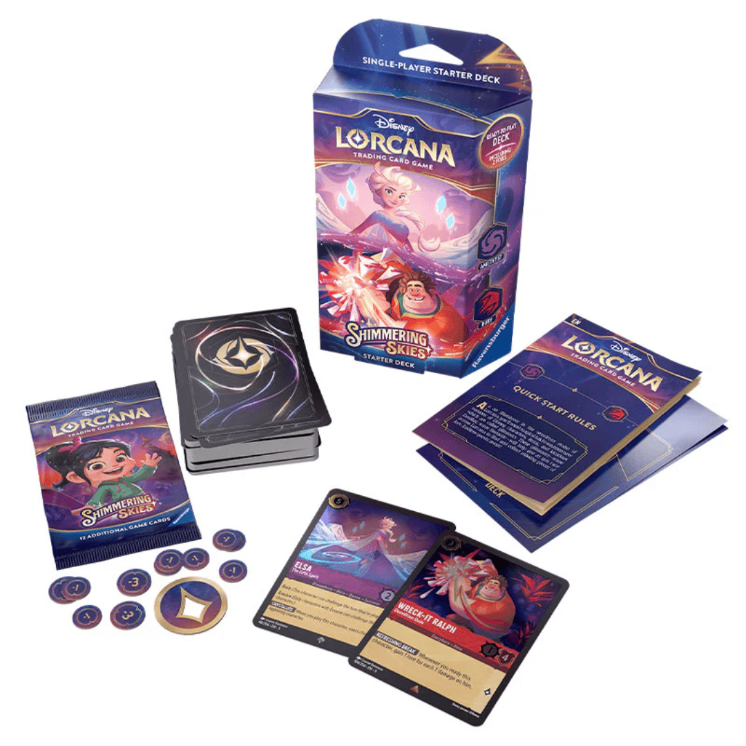 lorcana set 2 starter decks Disney Lorcana: Whispers in the Well Starter Deck Set of 2