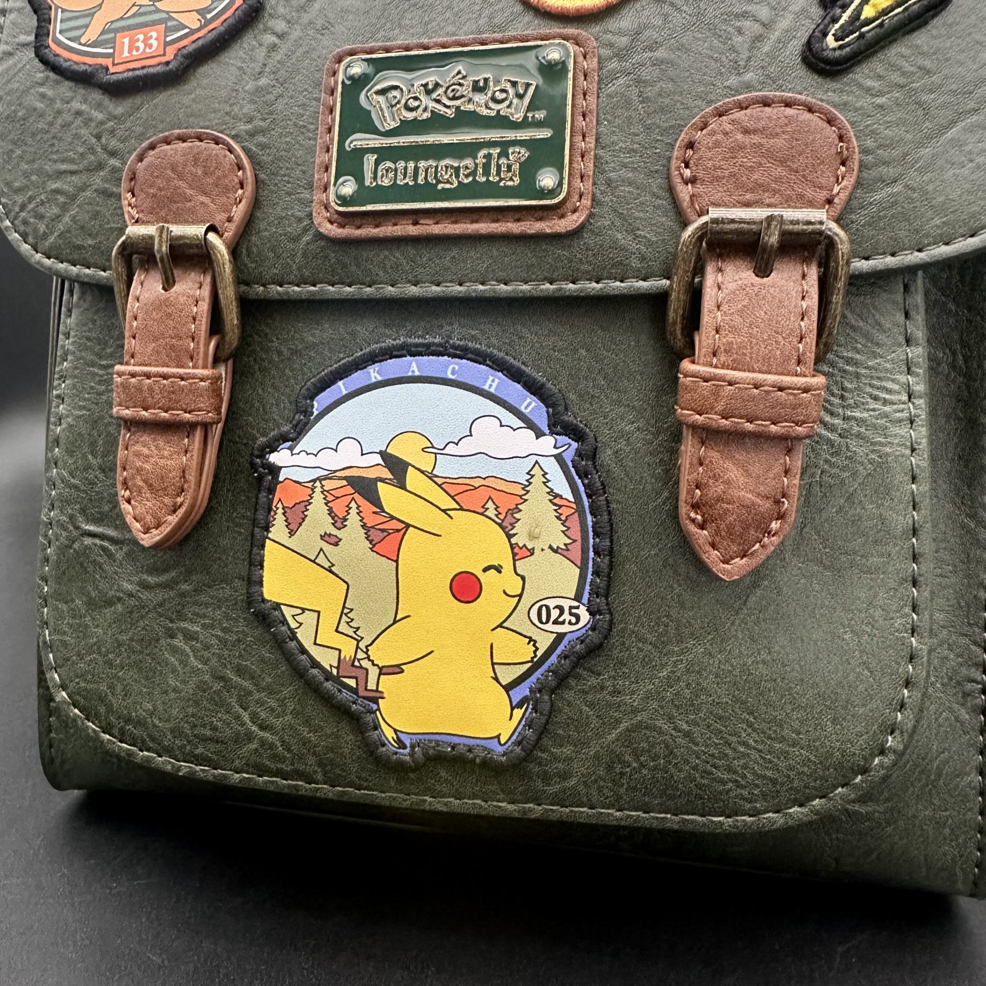 Loungefly Pokémon Patches Denim Mini Backpack Pokemon Loungefly Pokémon Patches Denim Mini Backpack  main image 2