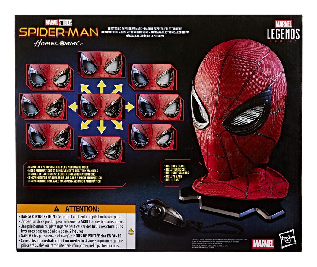 Marvel Legends Series SpiderMan Homecoming Electronic Expressive