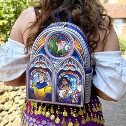 The Hunchback of Notre Dame Stained Glass Windows Disney Loungefly Mini Backpack – BoxLunch Exclusive