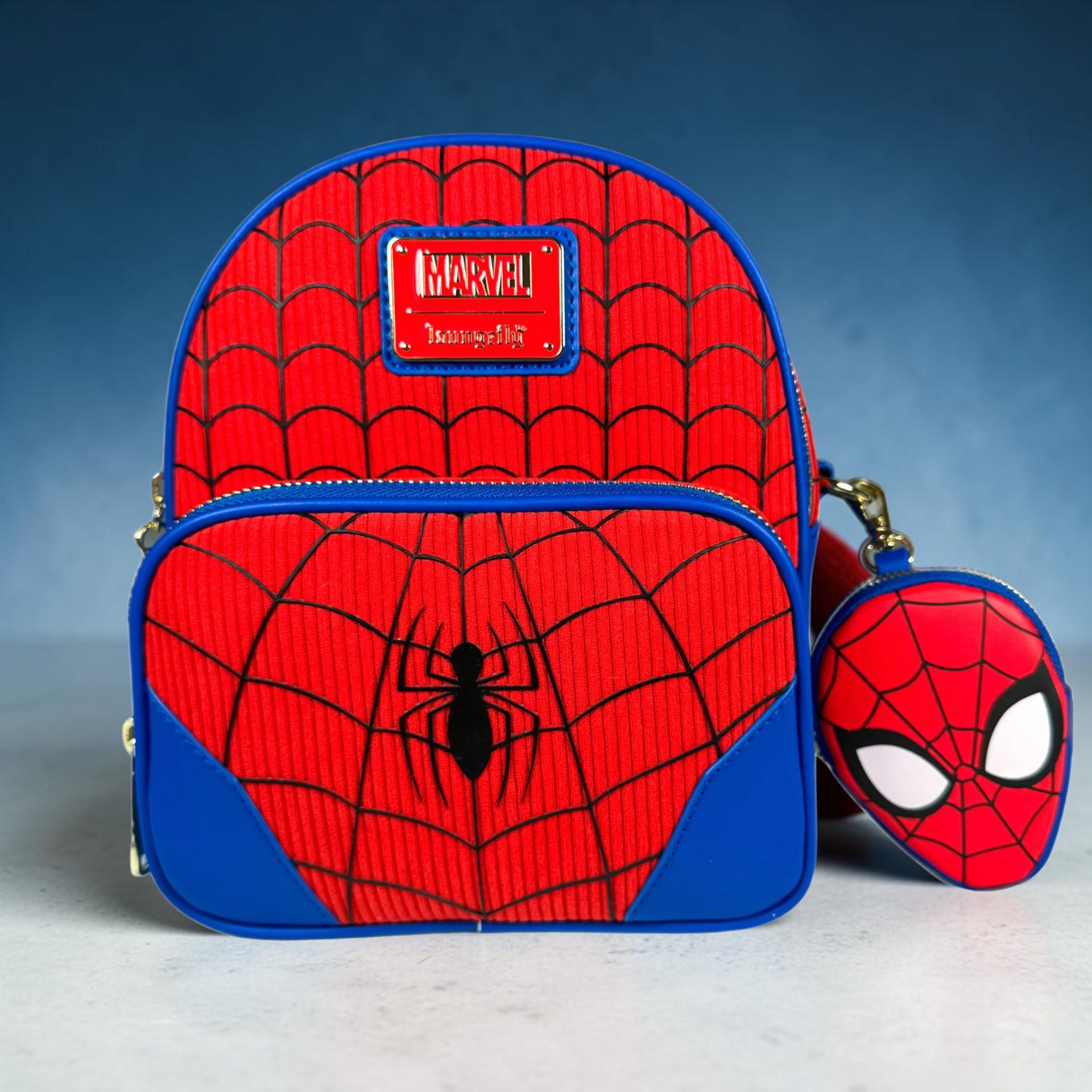 Spider Man Marvel Convertible Corduroy Loungefly Mini  display picture 3