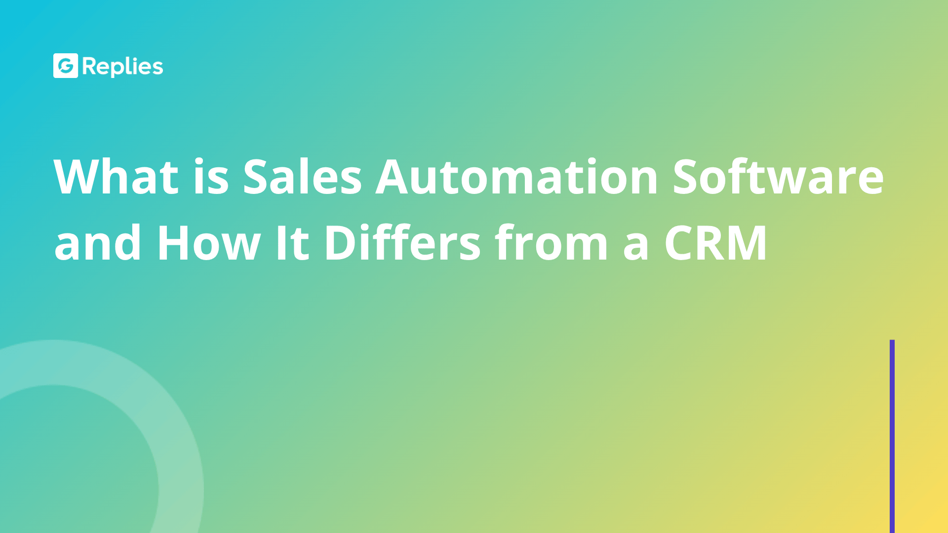 What is sales automation software and how it differs from a CRM
