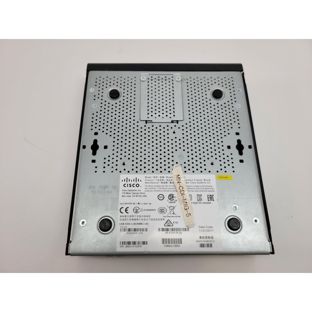 Cisco ASA 5506-X Network Security Appliance 8-Port - Tested
