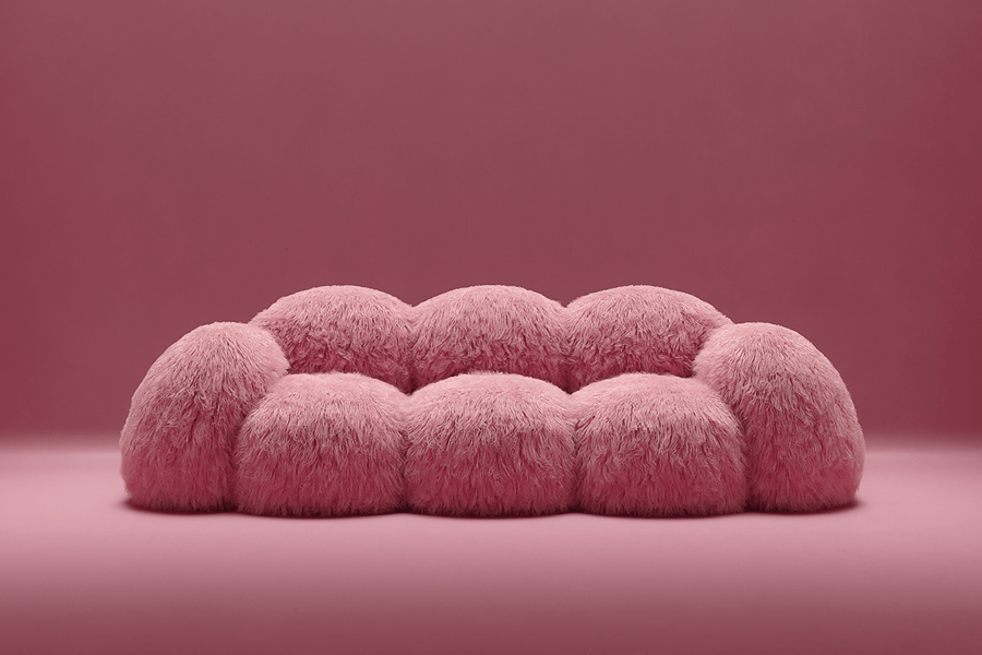 pink sofa set