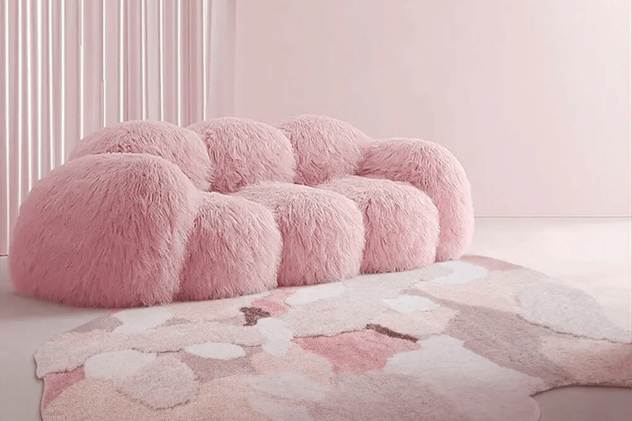 pink sofa set