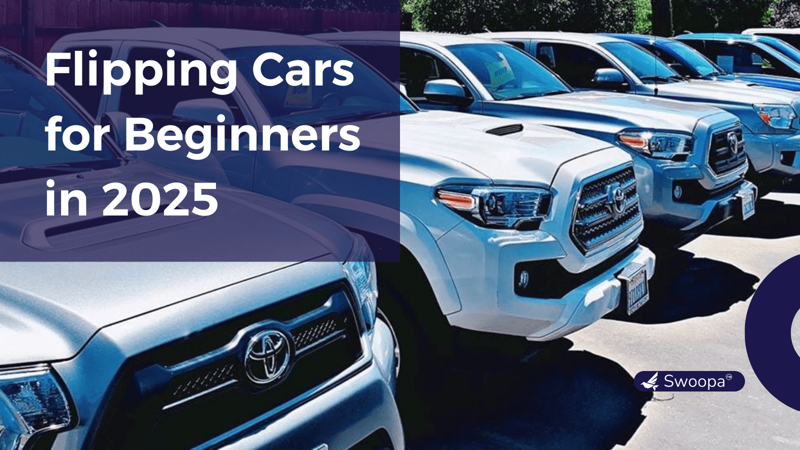 image showcasing some cars with the title of flipping cars for begginers in 2025