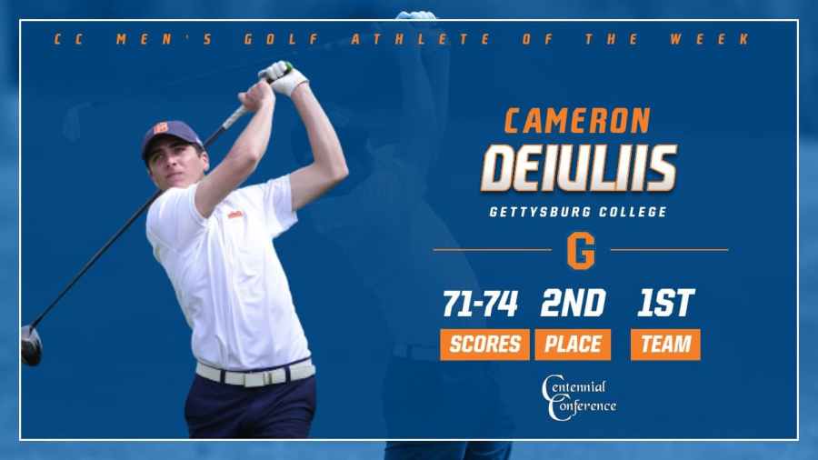 Deiuliis Tagged CC Golfer of the Week 1 The Gettysburg College men