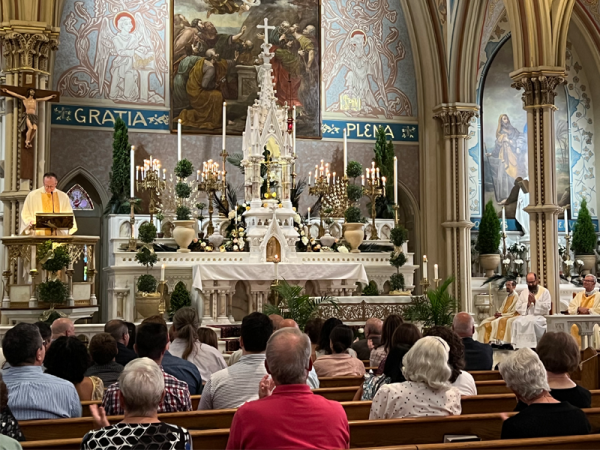 Former Gettysburg pastor marks Golden Jubilee as Catholic priest 1 Father Jonathan Sawicki delivers a homily in honor of Father Bernardo Pistone.