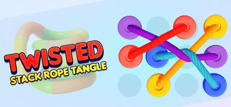 Rope Tangle Twisted Ropes Source Code Sellanycode - Premium Colorful Design Gallery - Mobile