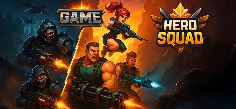 Metal Squad Shooter Game Source Code - HD Dark Illustrations for Desktop