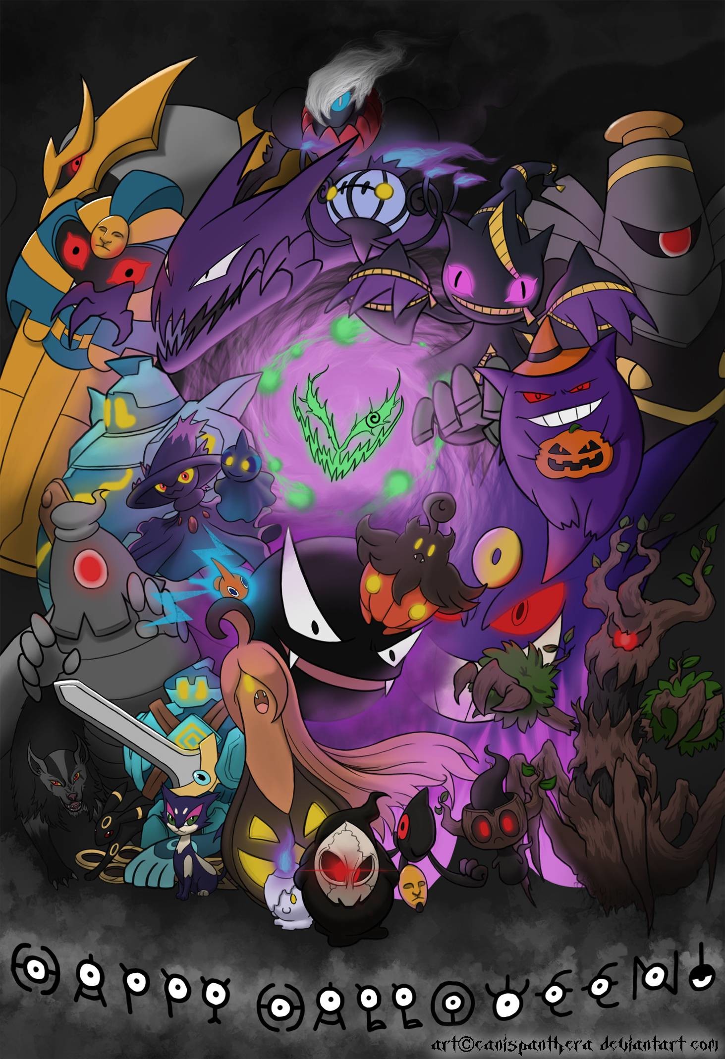 ghost pokemon wallpaper (72+ images) on pokemon halloween wallpapers
