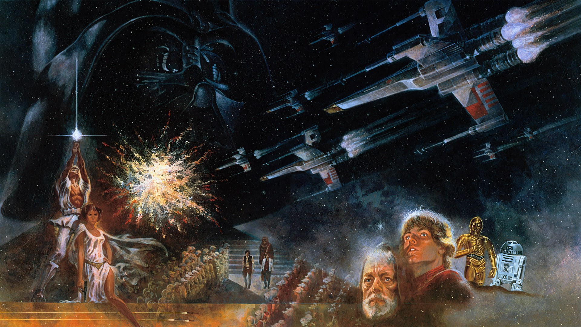 Is there a movie series more iconic than the original star wars trilogy? Star Wars Episode 4 Wallpaper (76+ images)