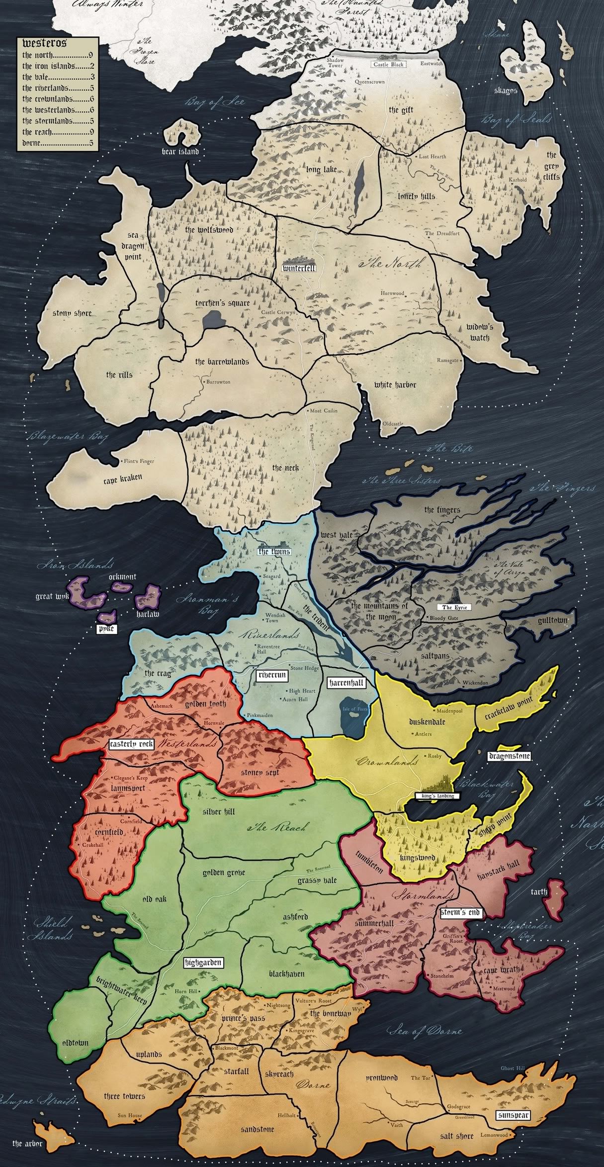 Westeros Map Wallpaper Images 384641.