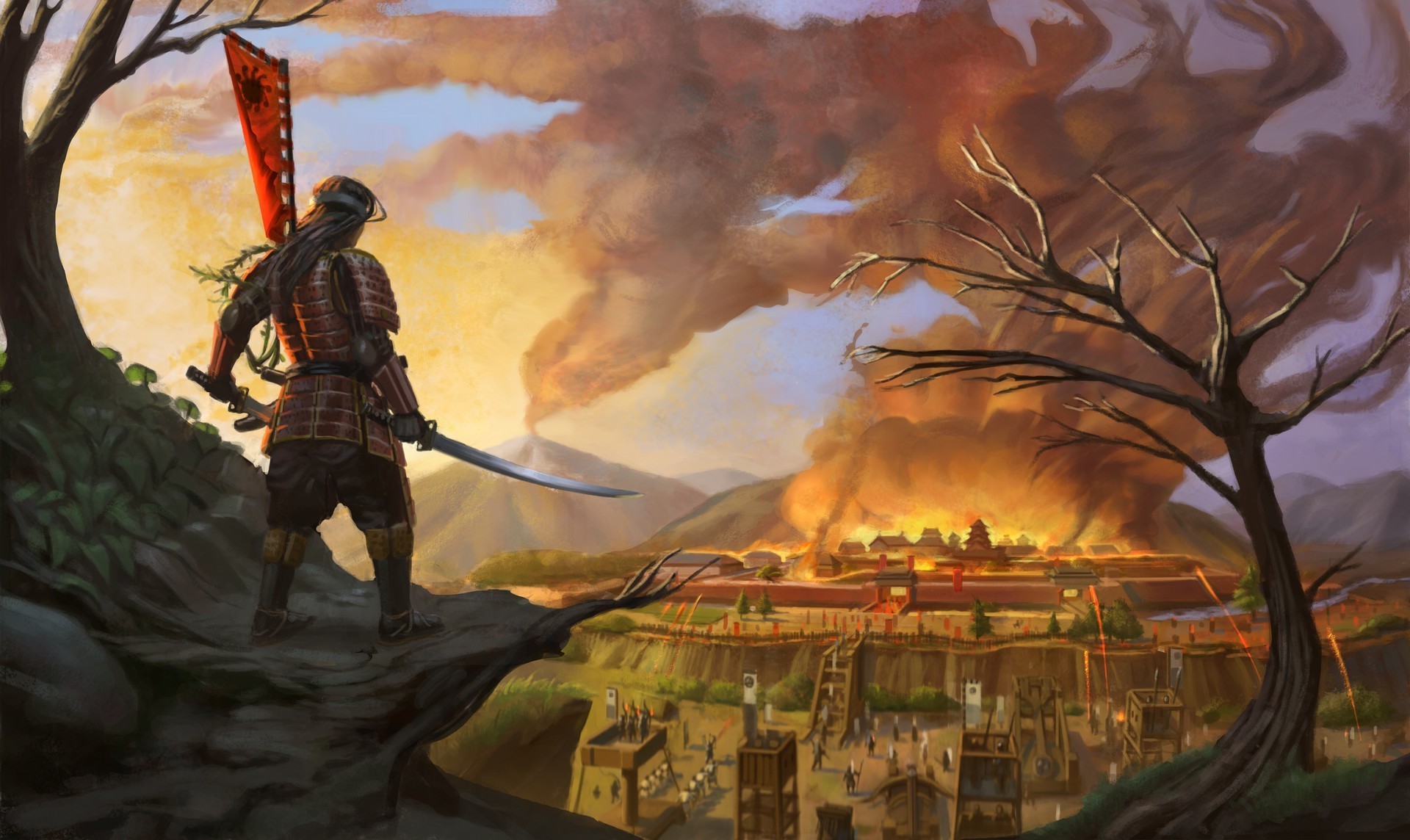 samurai sword wallpaper (69+ images) on samurai art wallpapers