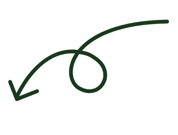 Curved arrow with a loop on black.