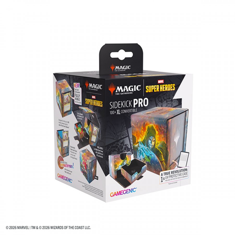 Deckbox: MTG Sidekick PRO 100+ XL- Marvel Super Heroes- Doom Reigns Supreme