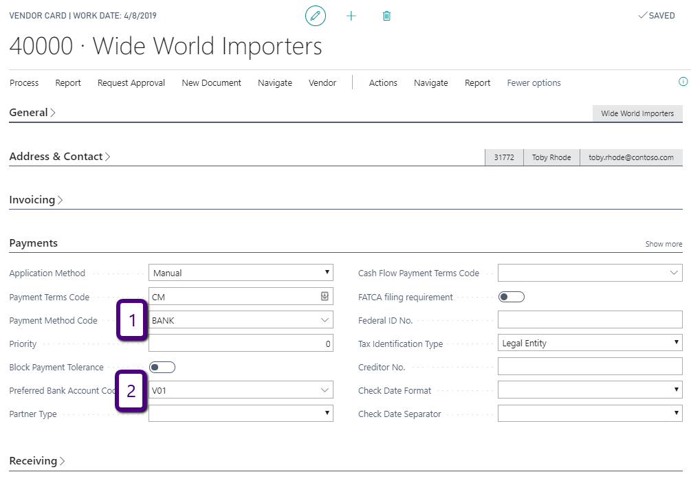How To Set Up And Use Electronic Funds Transfer Eft To Pay Vendors With D365 Business Central New View Strategies