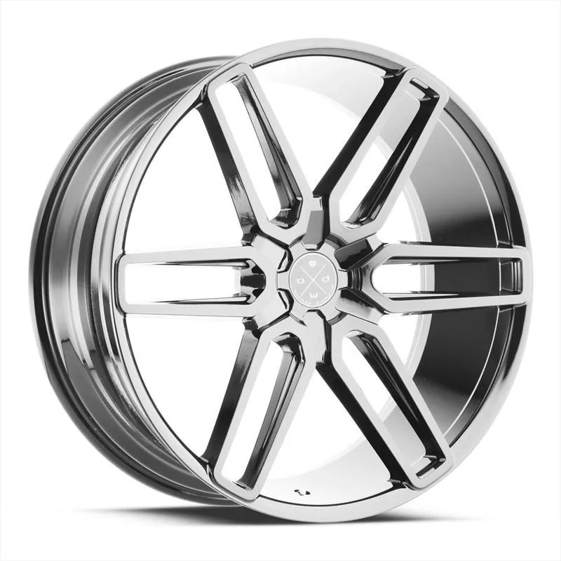 Blaque Diamond BD-17 6 Silver w/ Machined Face - Get Your Wheels