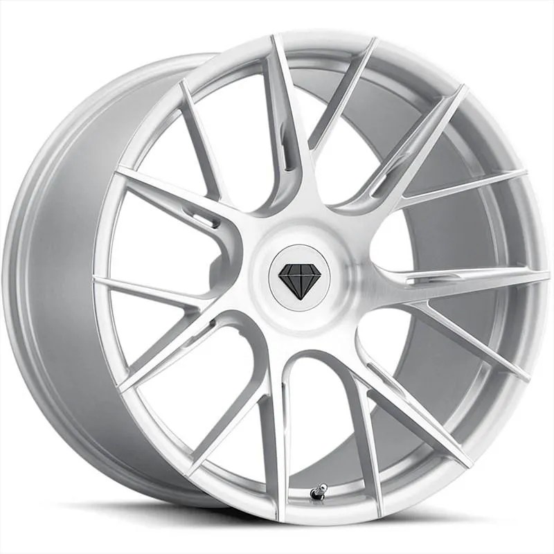 Blaque Diamond Wheels | BDF18 | Brushed Silver | Flow Forged