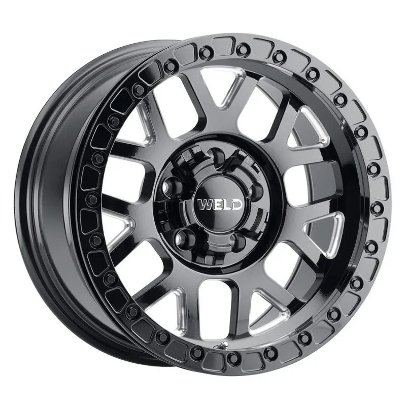 Weld Cinch Gloss Black Milled Beadlock - Get Your Wheels