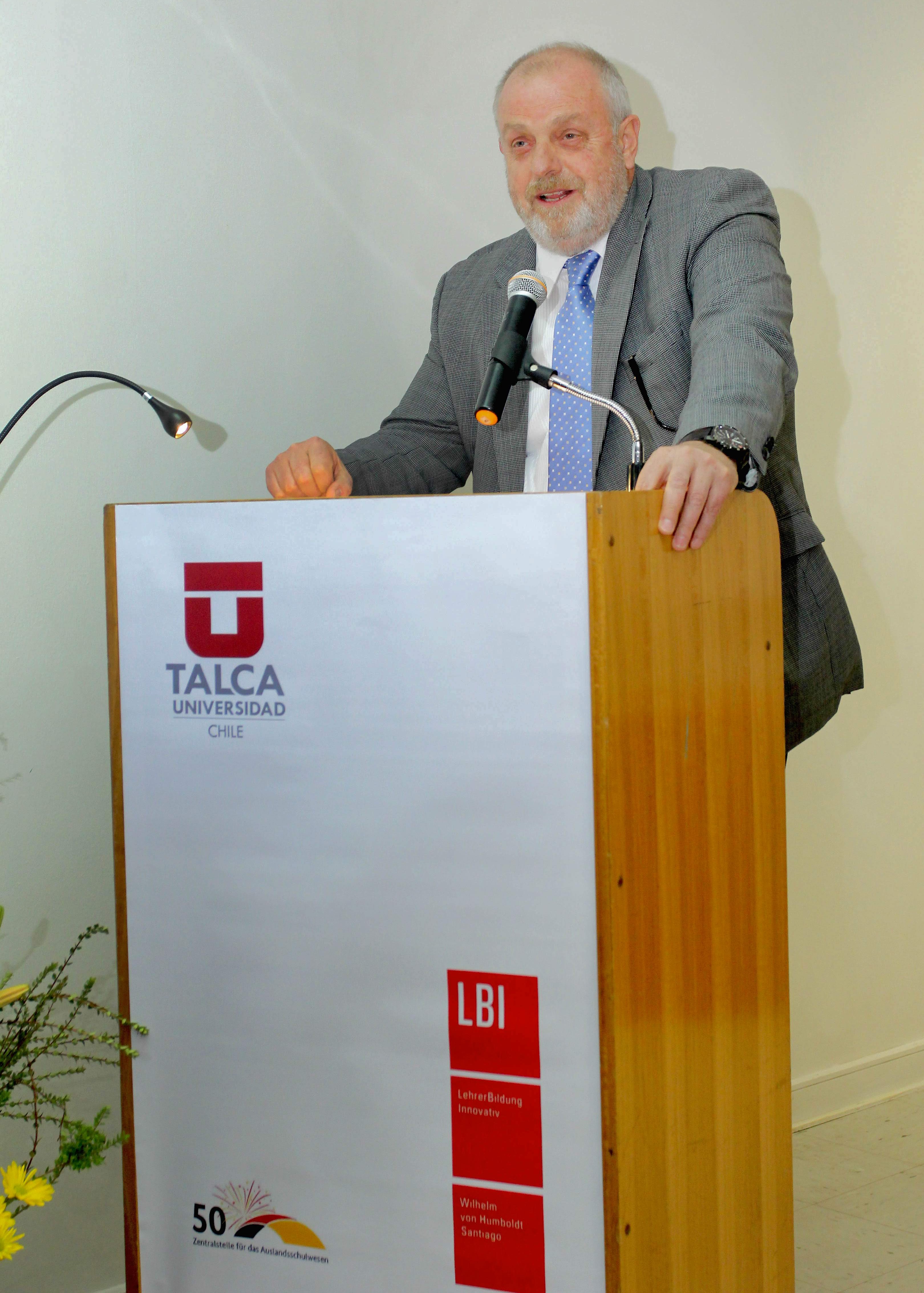 Durante el discurso de agradecimiento.