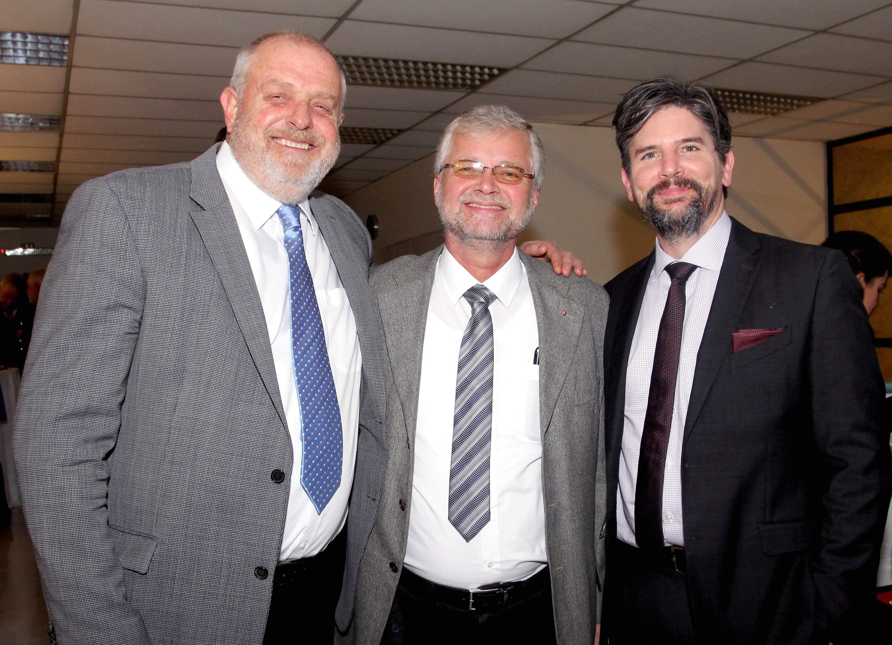 Ricardo Gevert, Kurt Hellemann y Jochen Fritz