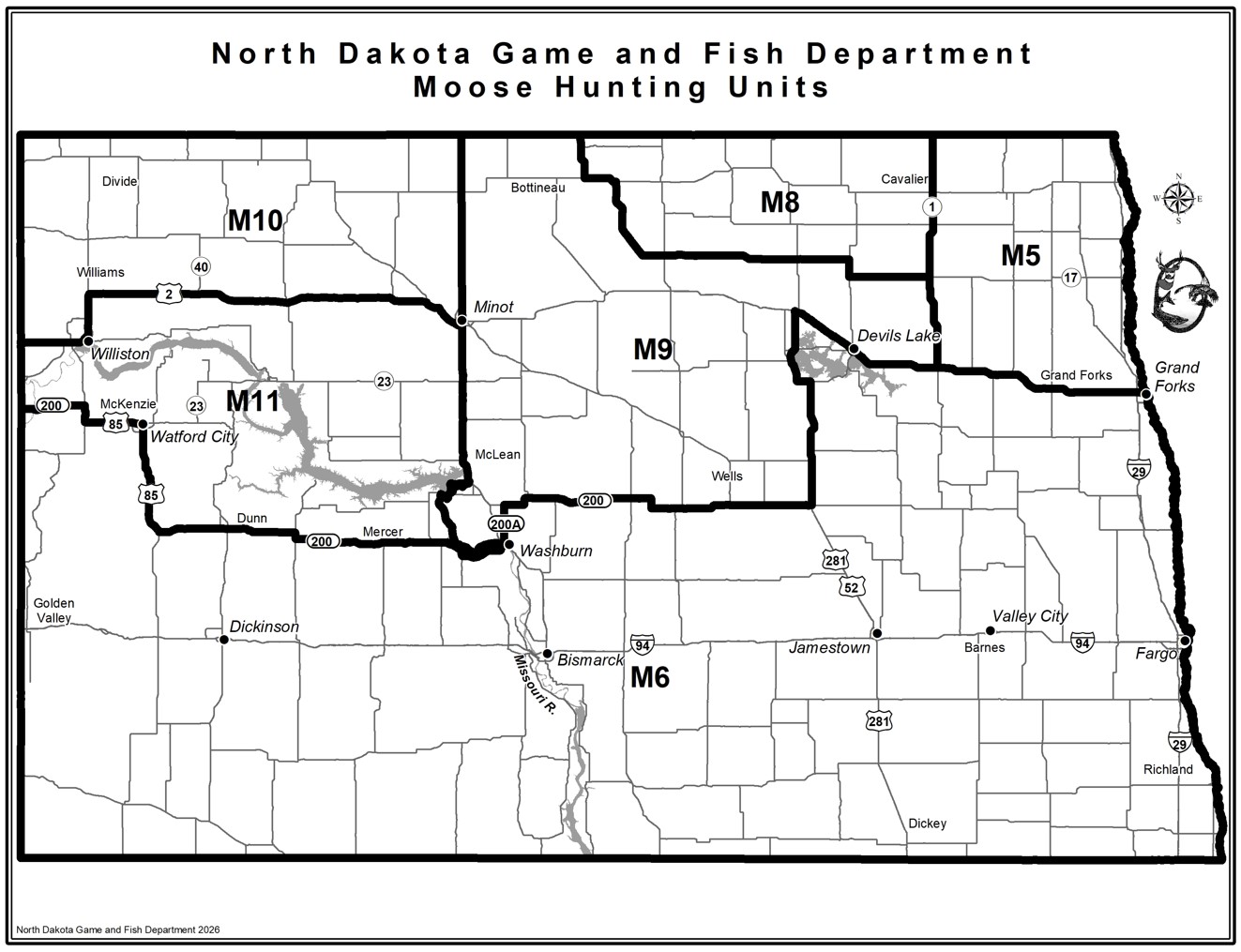 Moose Hunting North Dakota Game And Fish Moose 