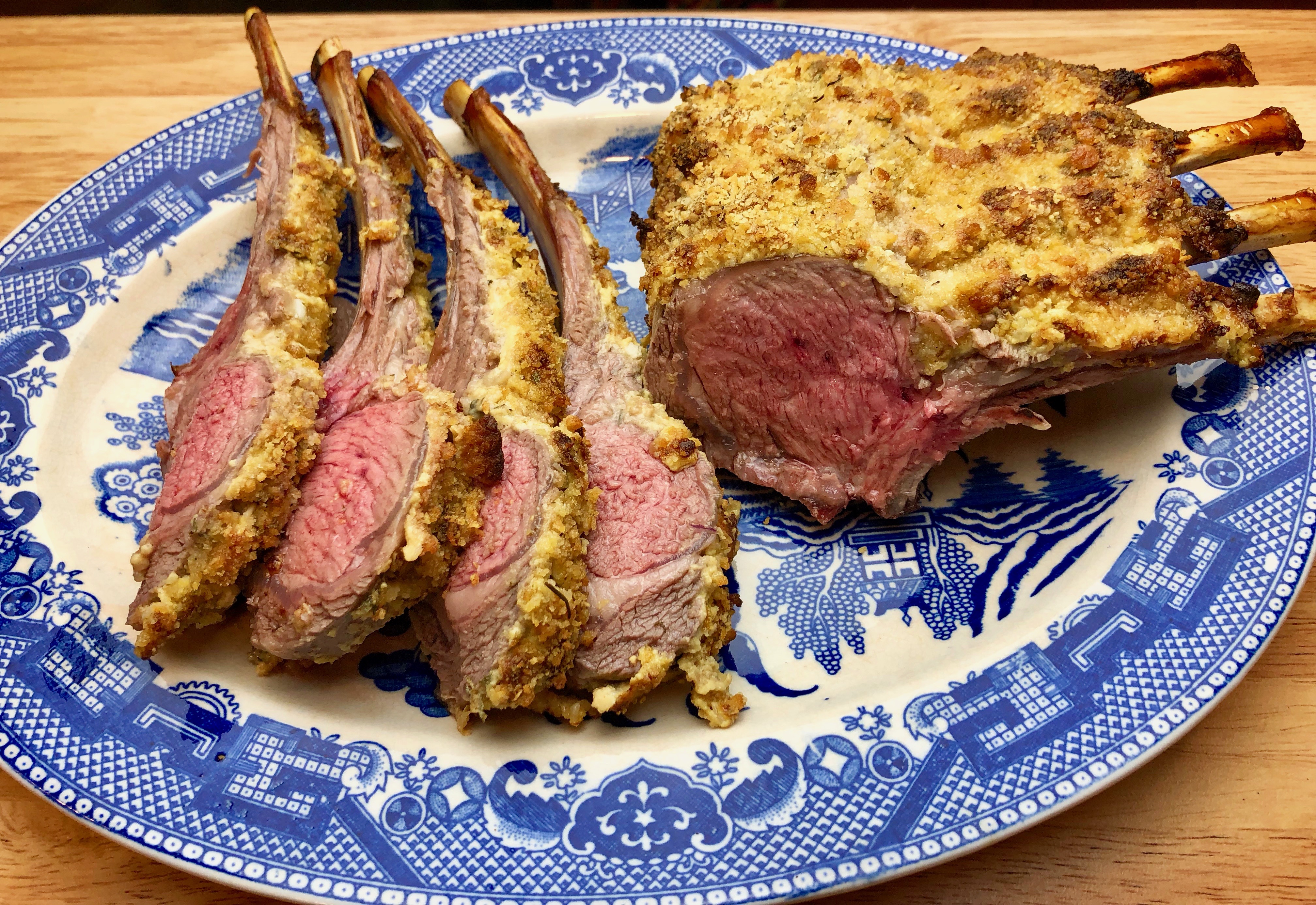 Mustard-Herb Crusted Rack of Lamb-(Gluten Free)