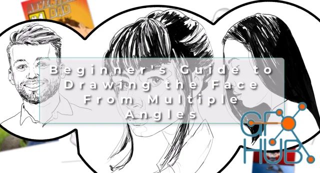 Beginner S Guide To Drawing The Face From Multiple Angles Cgarchives - Artistic 4K Gradient Photos | Free Download