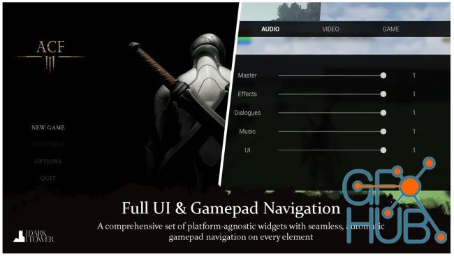 Ascent Ui Tools Gamepad Navigation Ui Framework Unreal Engine - High Resolution Abstract Images for Desktop