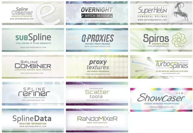 SplineDynamics Scripts for 3Ds Max Plugins