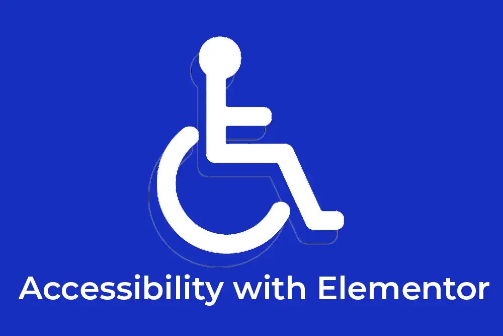 addressing accessibility items in Elementor an Elementor Pro