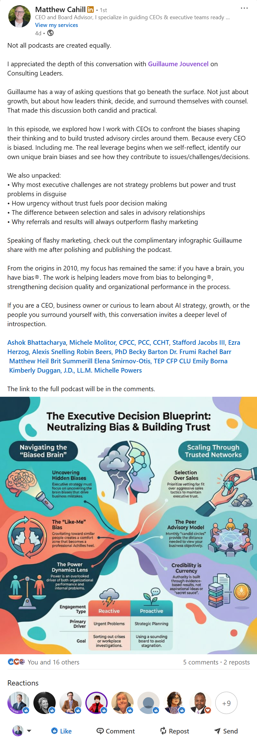 Matthew Cahill on Consulting Leaders