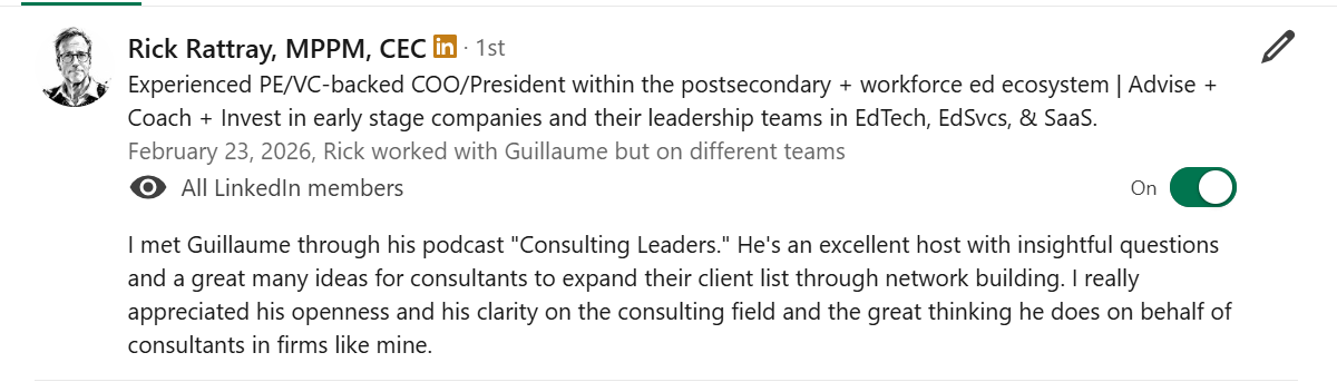 LinkedIn Recommendation