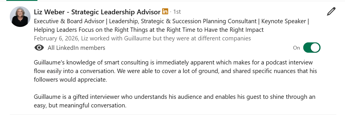 LinkedIn Recommendation