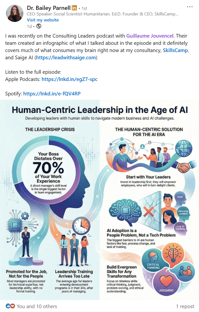 Dr. Bailey Parnell on Consulting Leaders