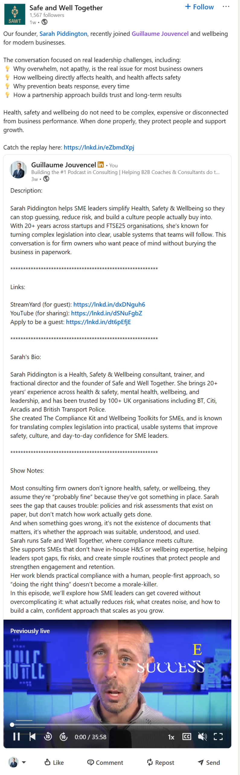 Sarah Piddington on Consulting Leaders