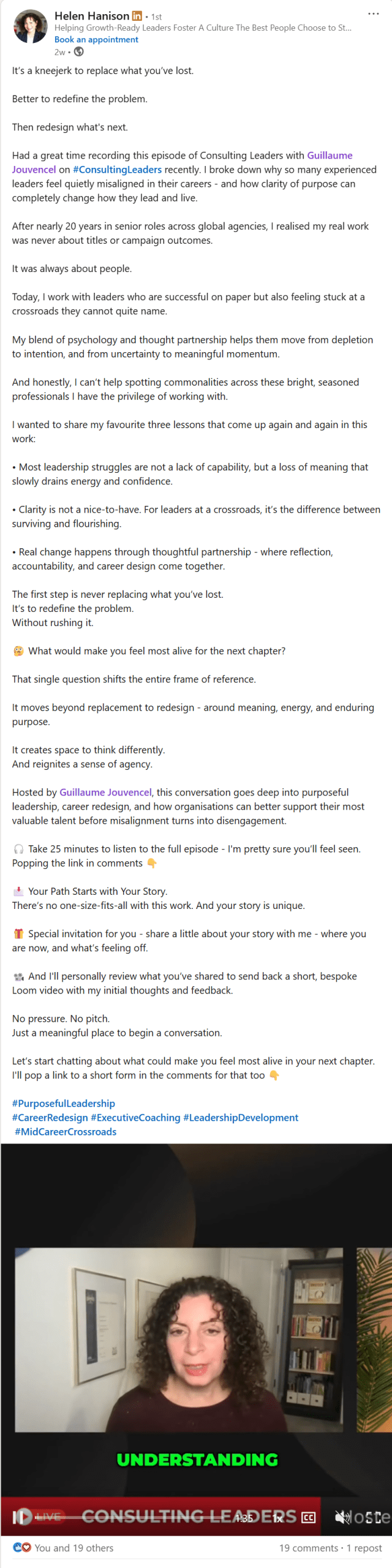 Helen Hanison on Consulting Leaders