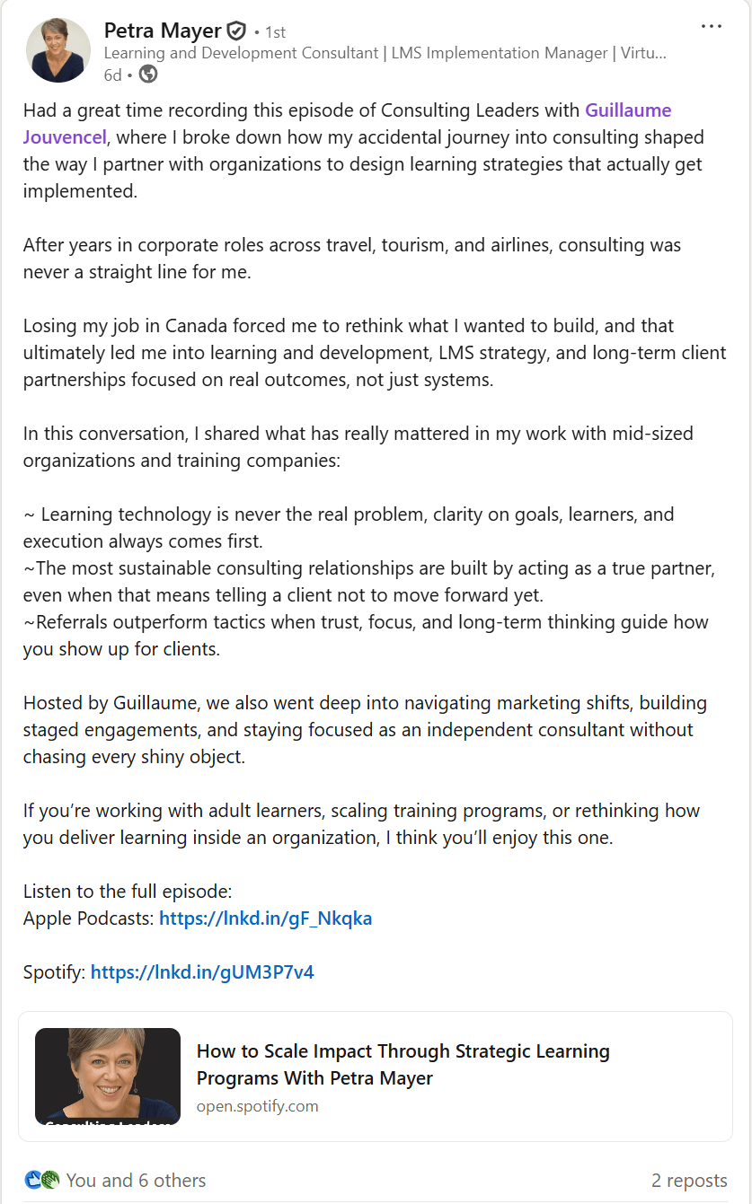 Petra Mayer on Consulting Leaders