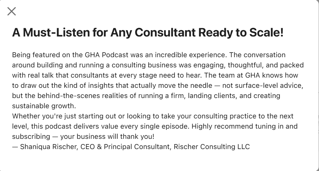 Apple Podcast Review