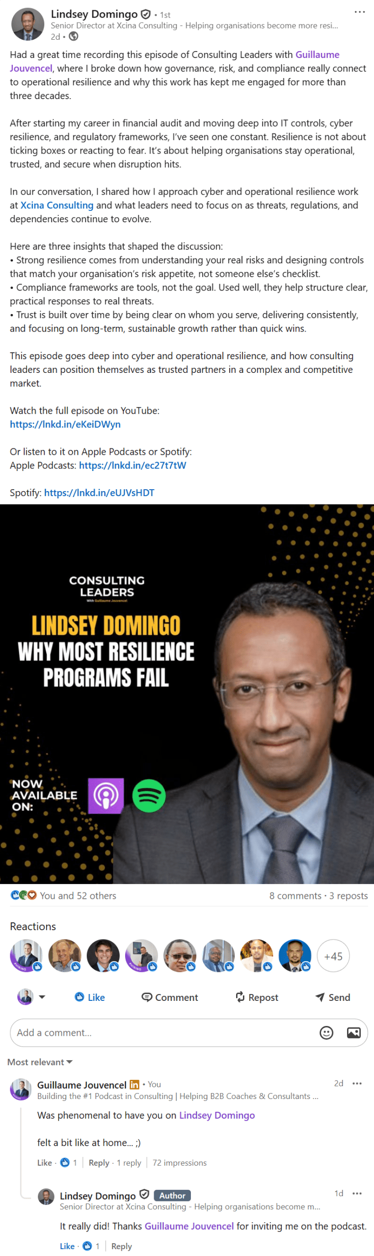 Lindsey Domingo on Consulting Leaders