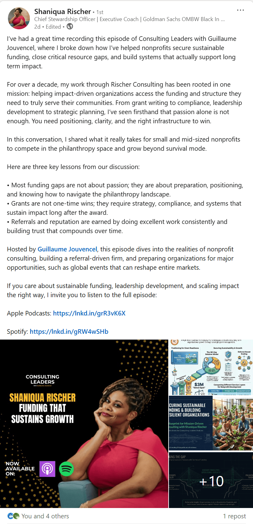 Shaniqua Rischer on Consulting Leaders