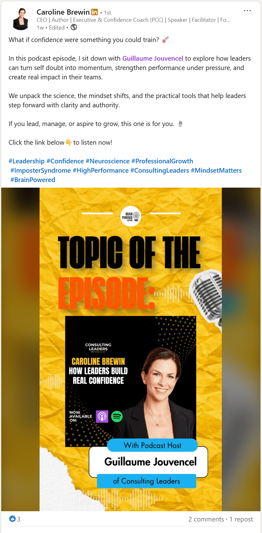 Caroline Brewin on Consulting Leaders