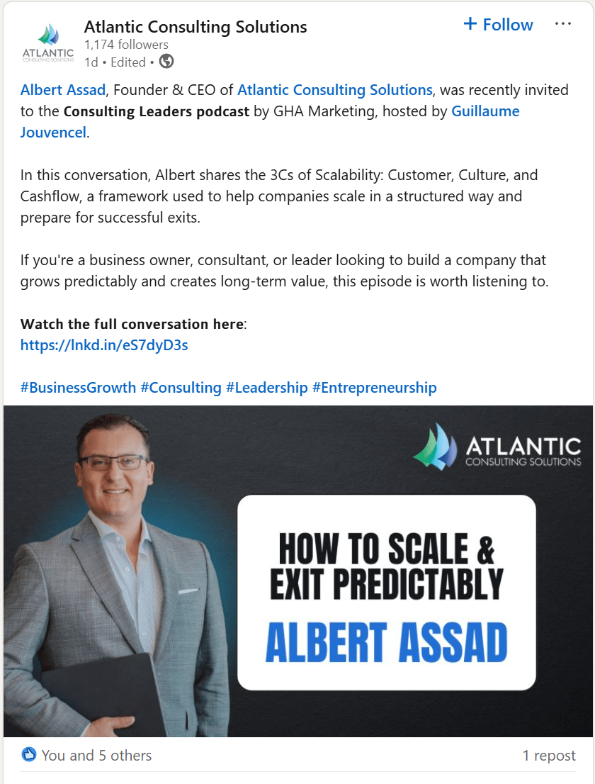 Albert Assad on Consulting Leaders